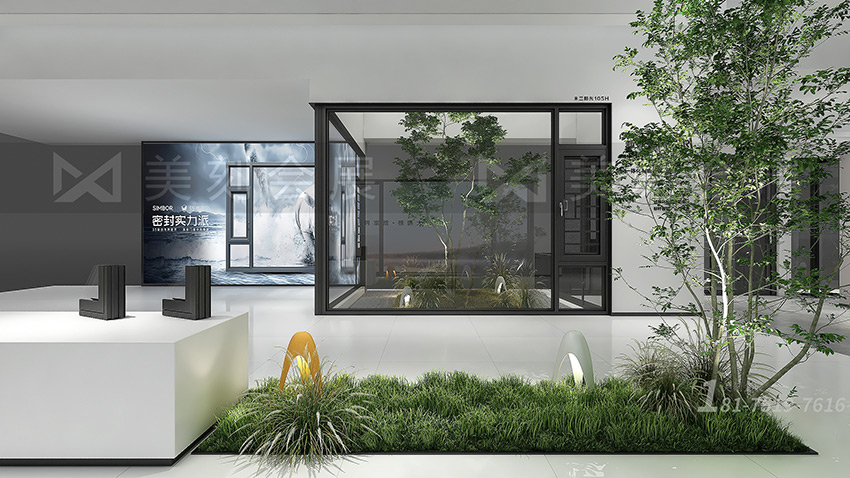 建博会门窗展台设计案例